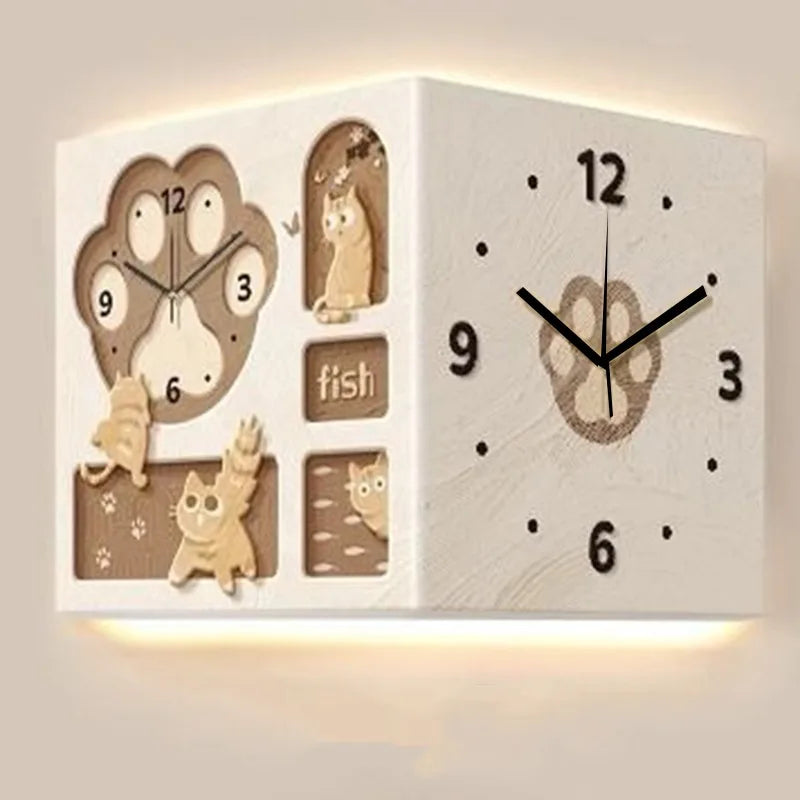 Silent Corner Wall Clock Modern Wall Watch Large Interior Watches Luxury Living Room Decor Elegant Home Decoration Home Decor